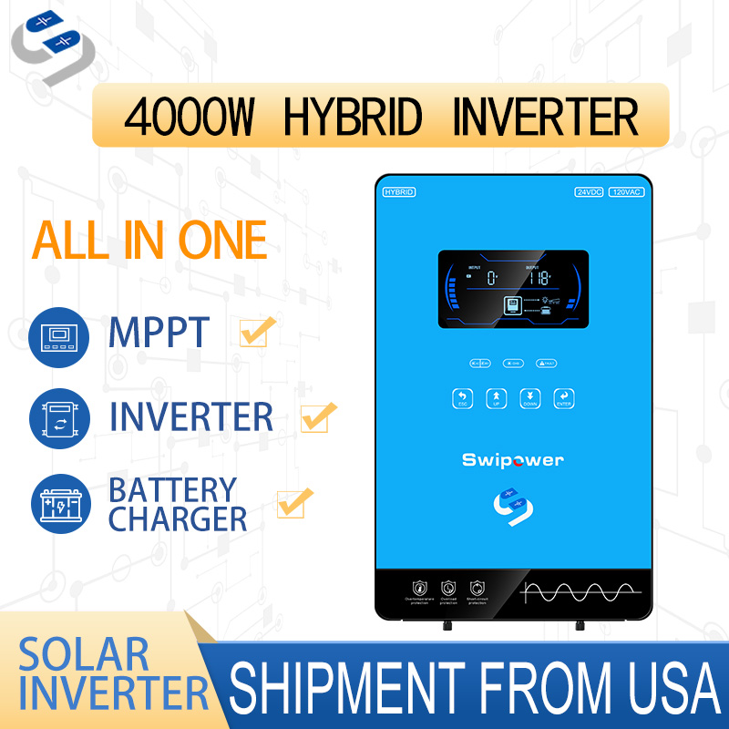 Drone Solar Charger - CNSWIPOWER 4500VA ハイブリッドソーラーインバーター 24v 4000W 24VDC