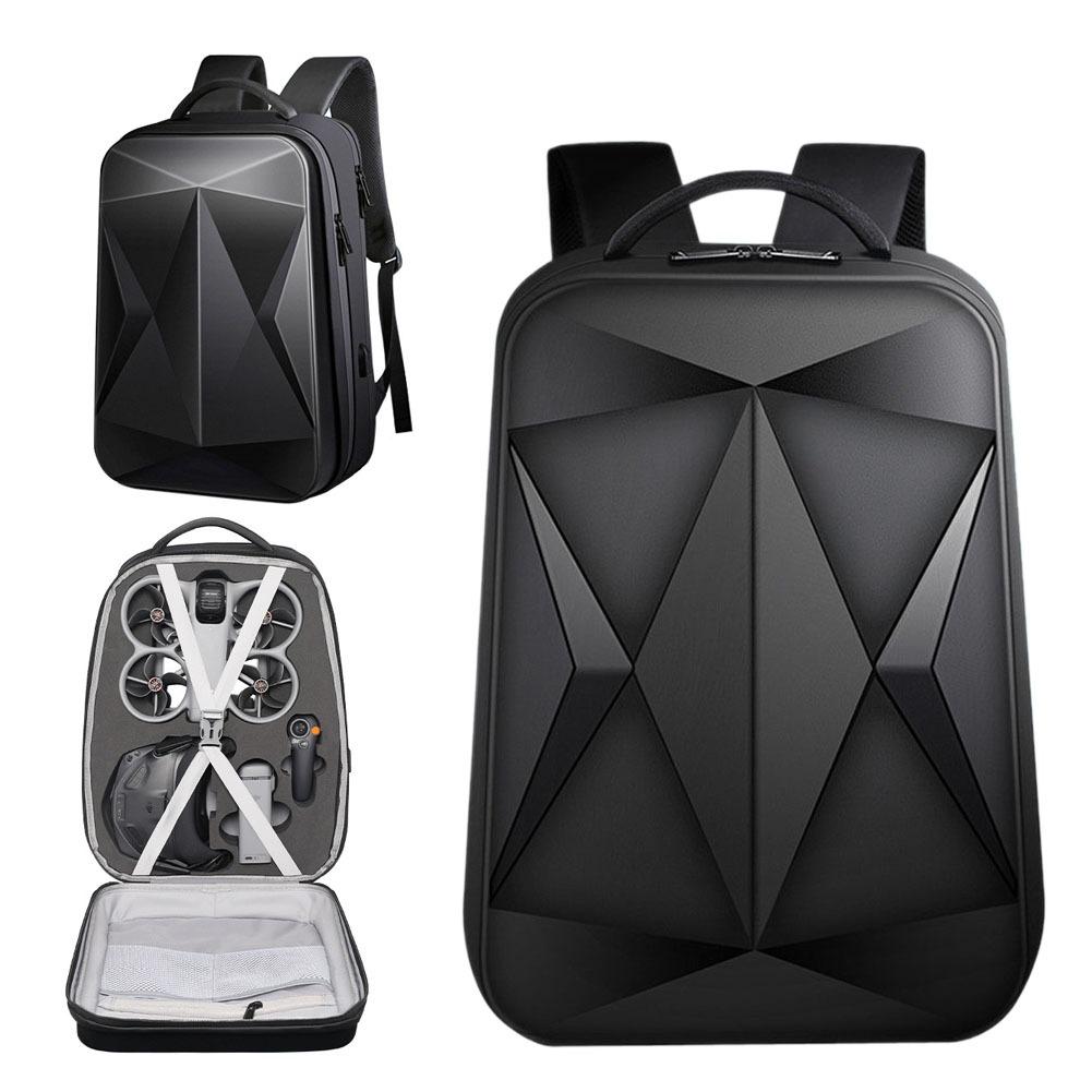Drone Backpack - ハードシェルドローンバックパック DJI AVATA 360用 大容量ショルダー収納バッグ ポータブル耐衝撃キャリングケース