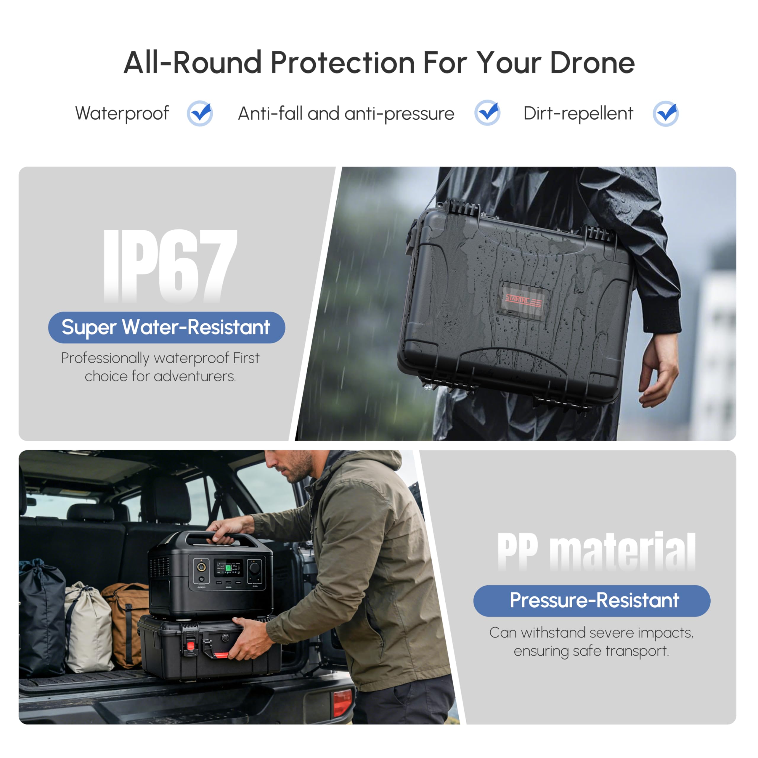 防水ハードケース DJI Avata 360 コンボ用 耐衝 - Drone Joystick Cover のレビューと価格