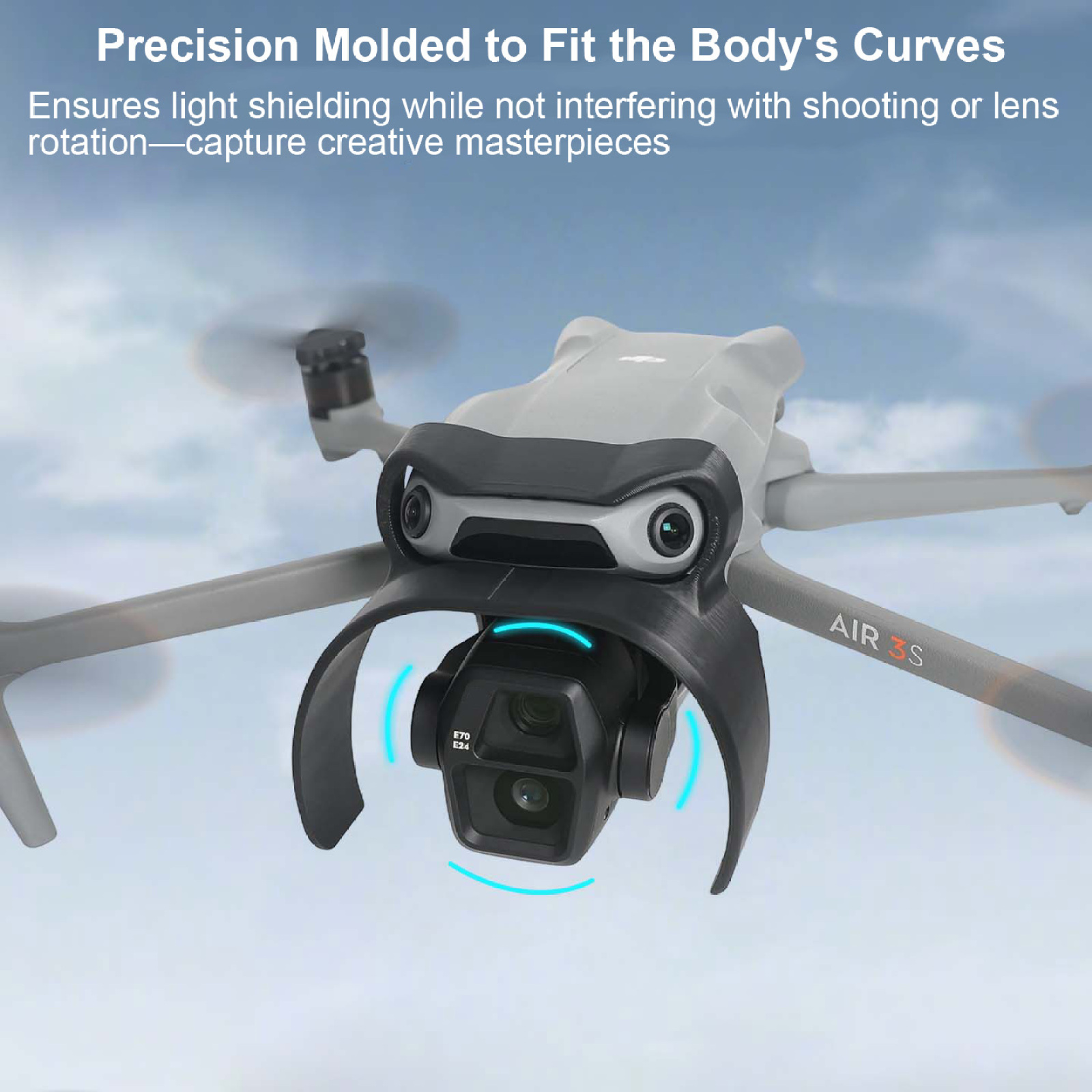 DJI Mavic Air 3S レンズフード クイックリリ - Drone Sun Shade のレビューと価格